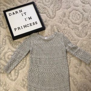 Adorable Silver Girl Dress